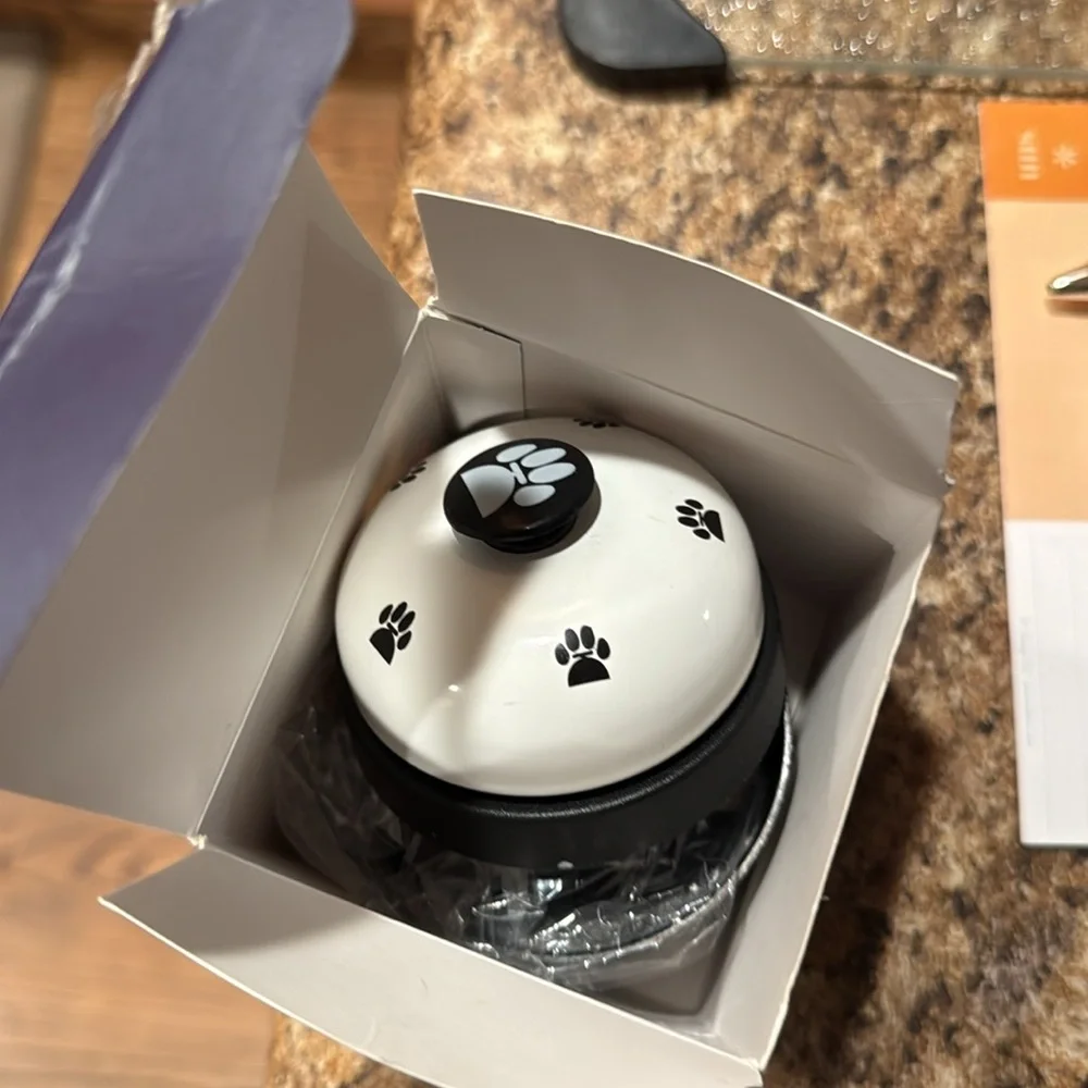 NWB Vimov Dog Bell Training Bell For Potty Training 2 Bells White
